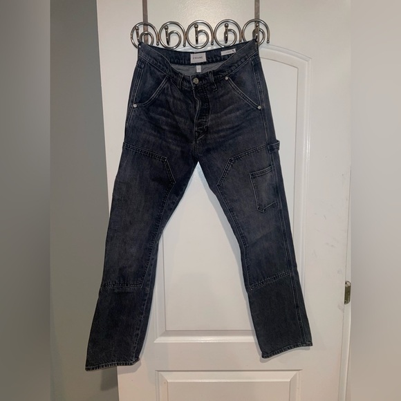 New! Frame Le Souch Faded High-Rise Straight-Leg Jeans 🖤 size 25 NWT - Picture 10 of 13
